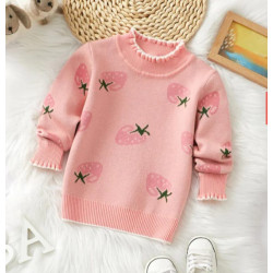 Suéter rosa fresita